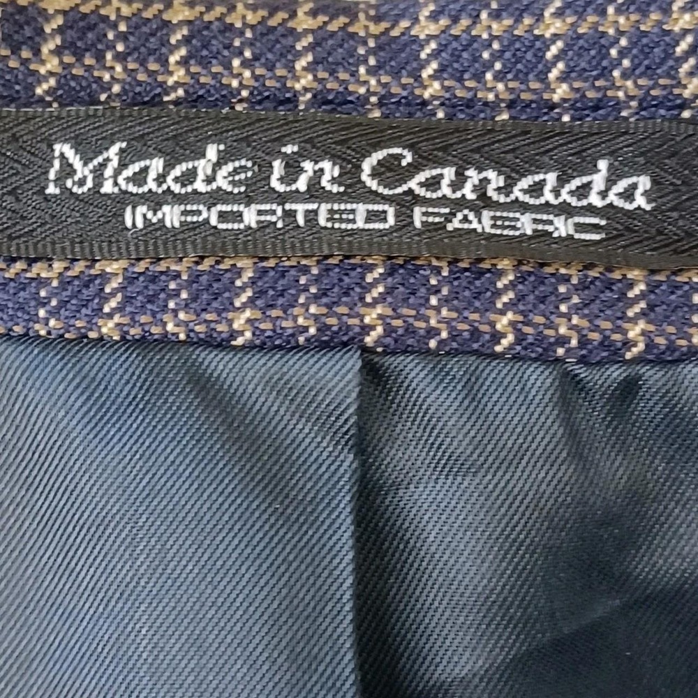 Brandini Le Collezioni Men's Wool Silk Blend Plaid Blazer 46R - Picture 8 of 8